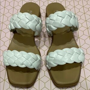 White Braided Women's Sandals